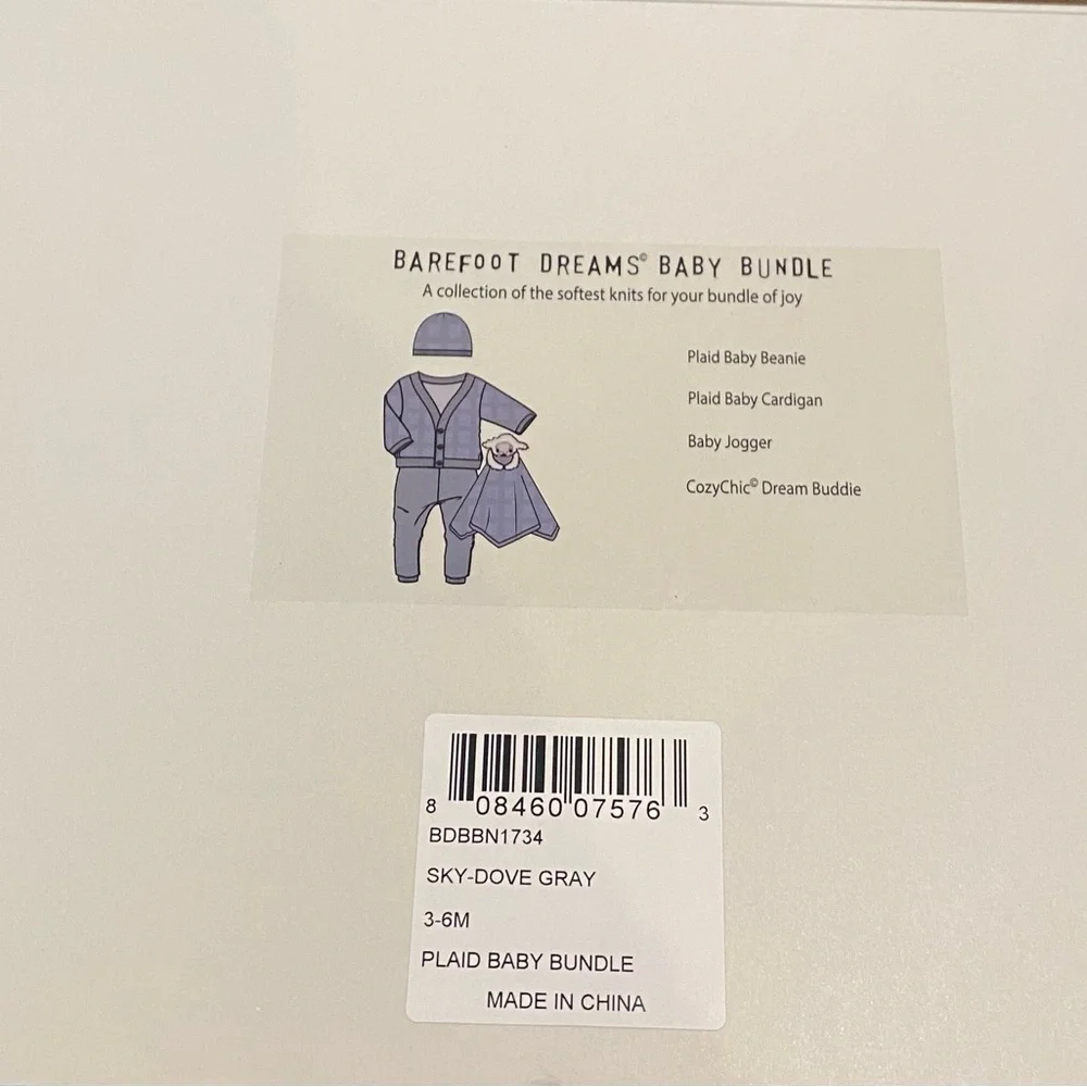 NIB CozyChic Ultra Lite® Plaid Baby Bundle (3/6 months)